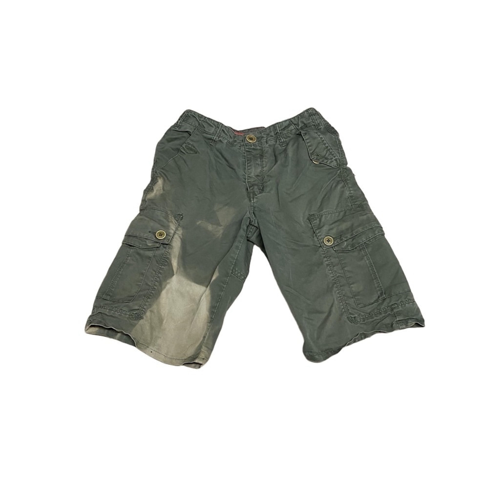Volcom Green Cargo Shorts Men’s Size 28 Organic Cotton Blend